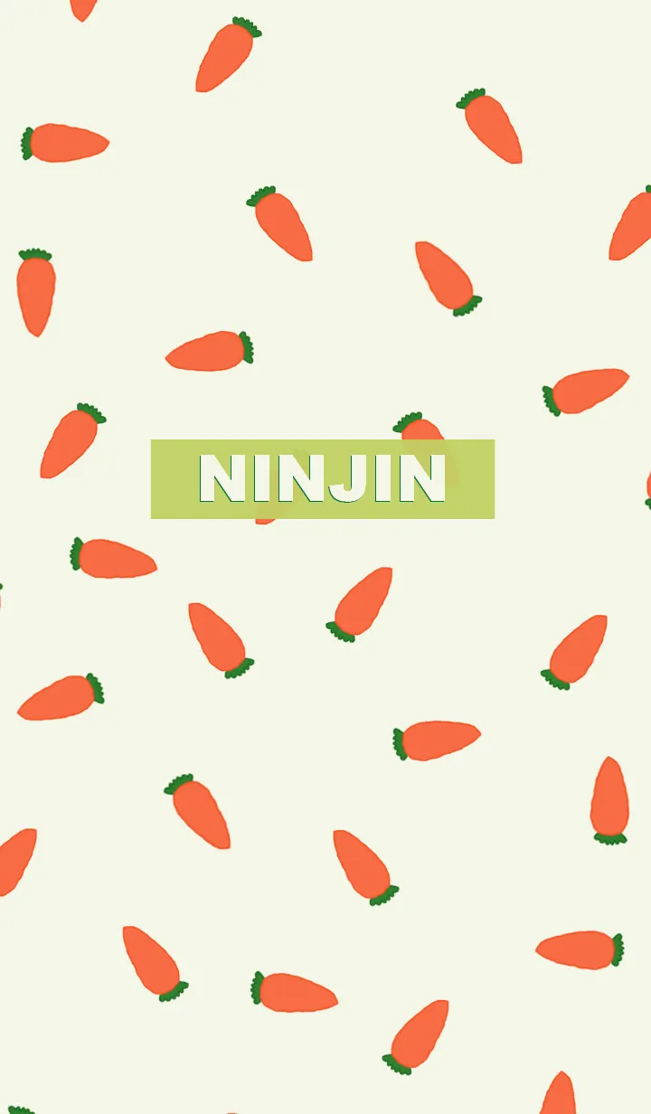 [LINE着せ替え] ninjin pattern / yellowgreenの画像1