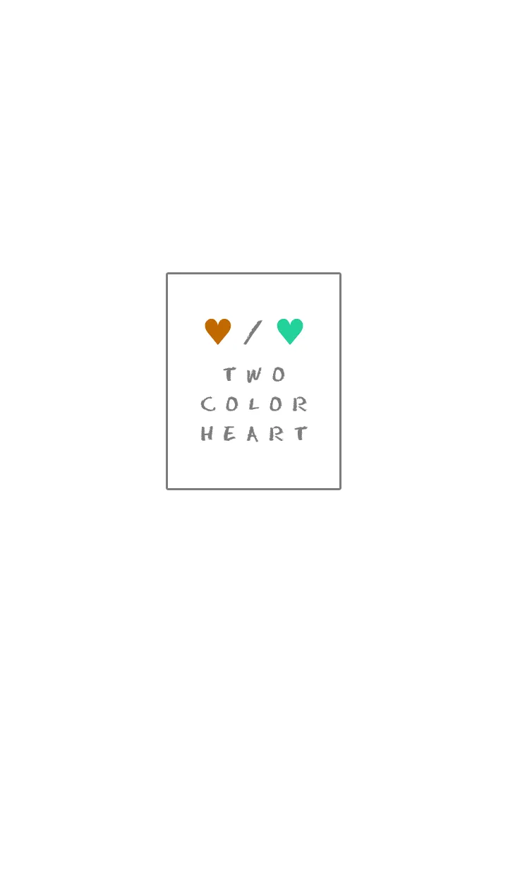 [LINE着せ替え] 2 カラー ハート 97の画像1