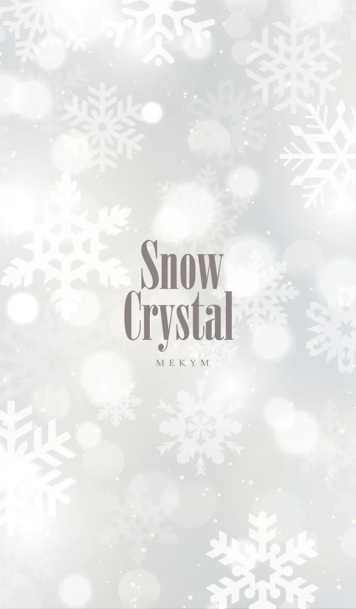 [LINE着せ替え] Snow Crystal-White 2の画像1