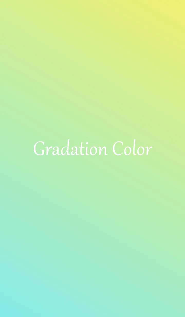 [LINE着せ替え] Gradation Color *Green&Yellow 2*の画像1