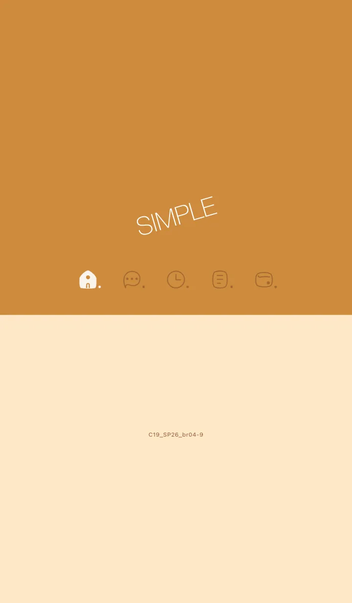 [LINE着せ替え] C19.26_ブラウン4-9の画像1
