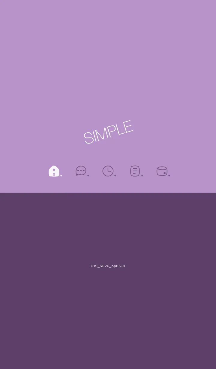 [LINE着せ替え] C19.26_パープル5-9の画像1
