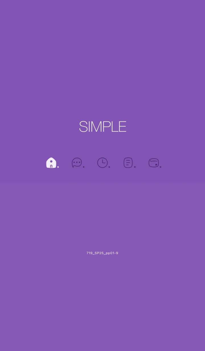 [LINE着せ替え] 719.25_パープル1-9の画像1