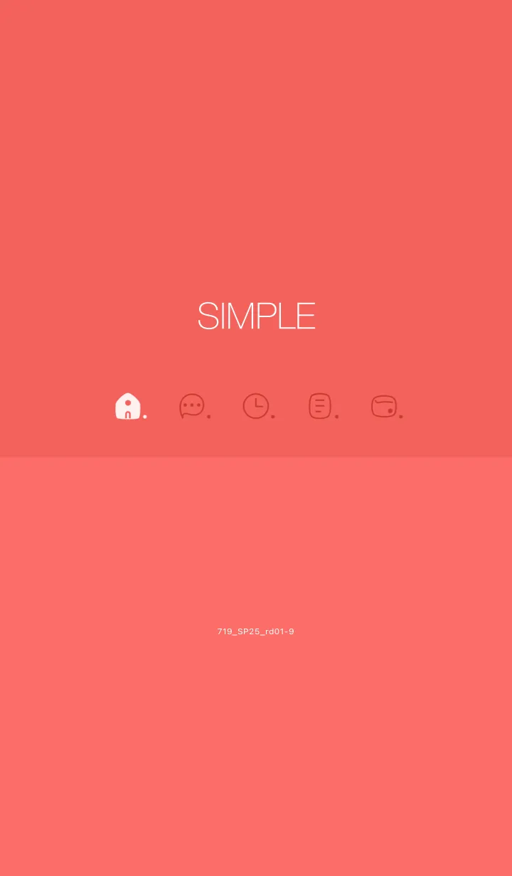 [LINE着せ替え] 719.25_レッド1-9の画像1
