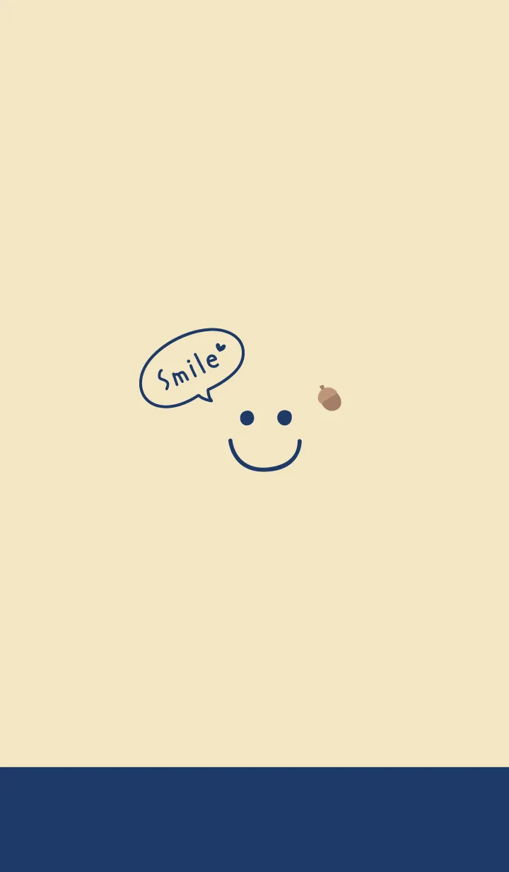[LINE着せ替え] スマイルどんぐり<ネイビー>の画像1