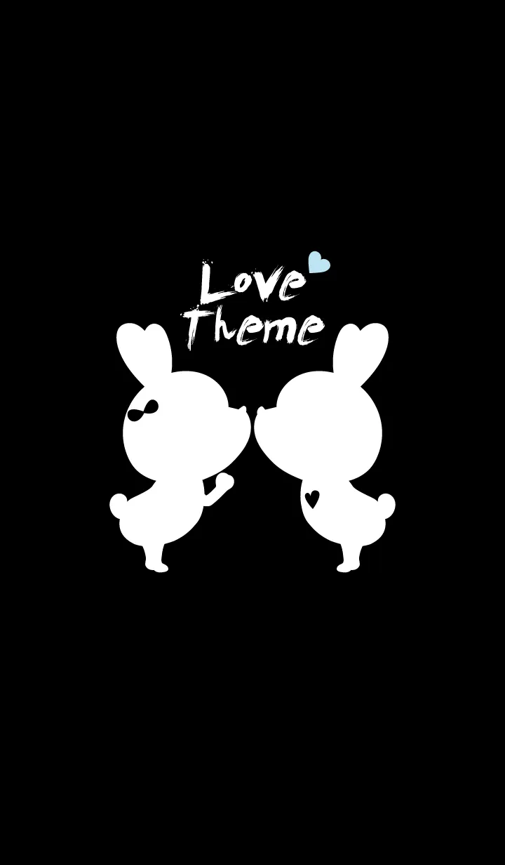 [LINE着せ替え] LOVE THEME BLACK & WHITE 5の画像1