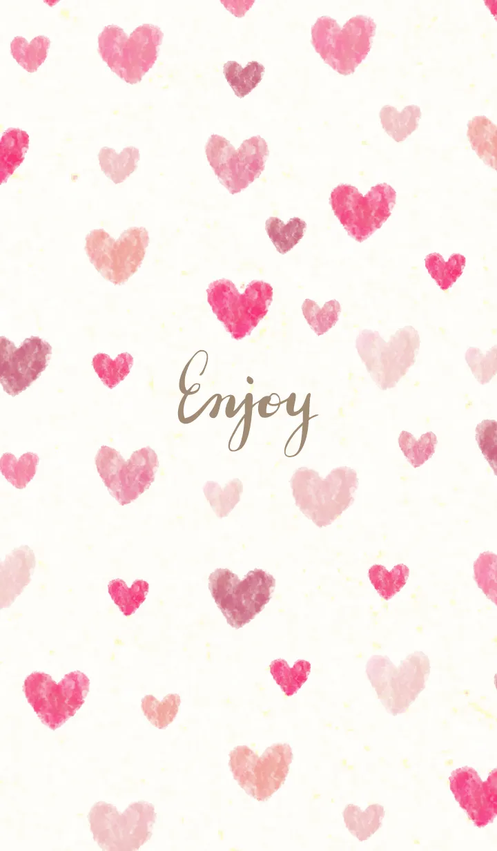 [LINE着せ替え] かわいい ハート 水彩5の画像1