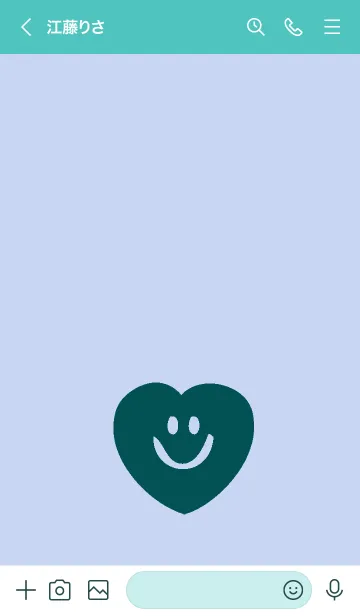 [LINE着せ替え] スマイル ハート _82の画像3