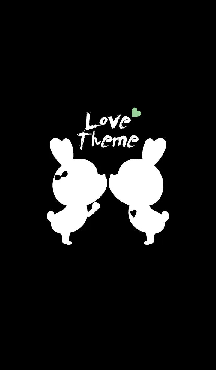 [LINE着せ替え] LOVE THEME BLACK & WHITE 6の画像1