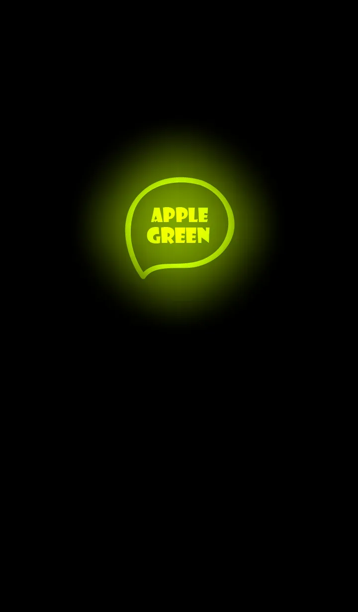 Apple Green Neon Theme (JP)の着せ替えメイン画像