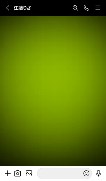 [LINE着せ替え] Apple Green Neon Theme (JP)の画像3