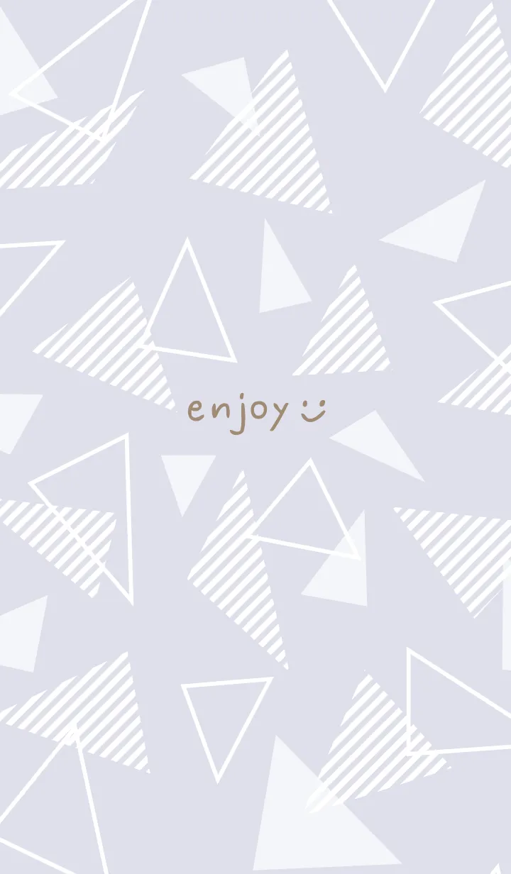 [LINE着せ替え] 白いおしゃれな三角29の画像1