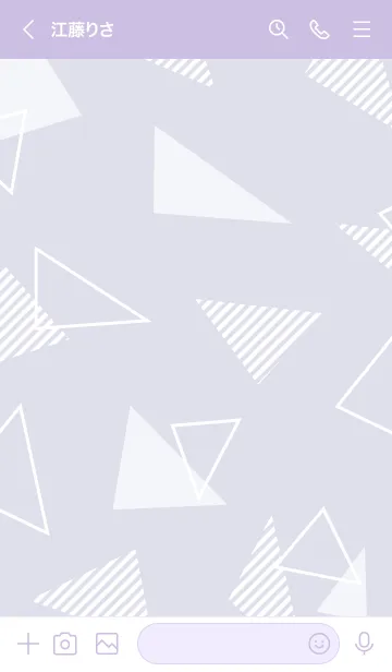 [LINE着せ替え] 白いおしゃれな三角29の画像3