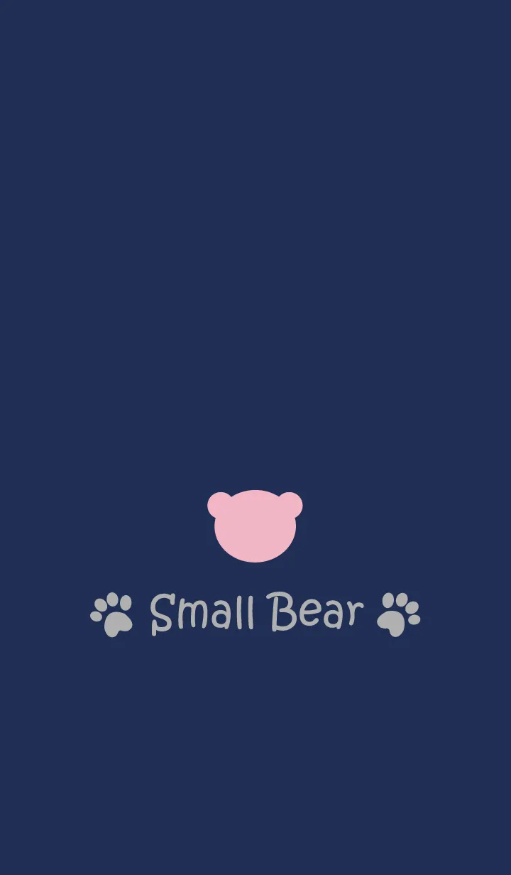 [LINE着せ替え] Small Bear *NAVY+PINK 5*の画像1