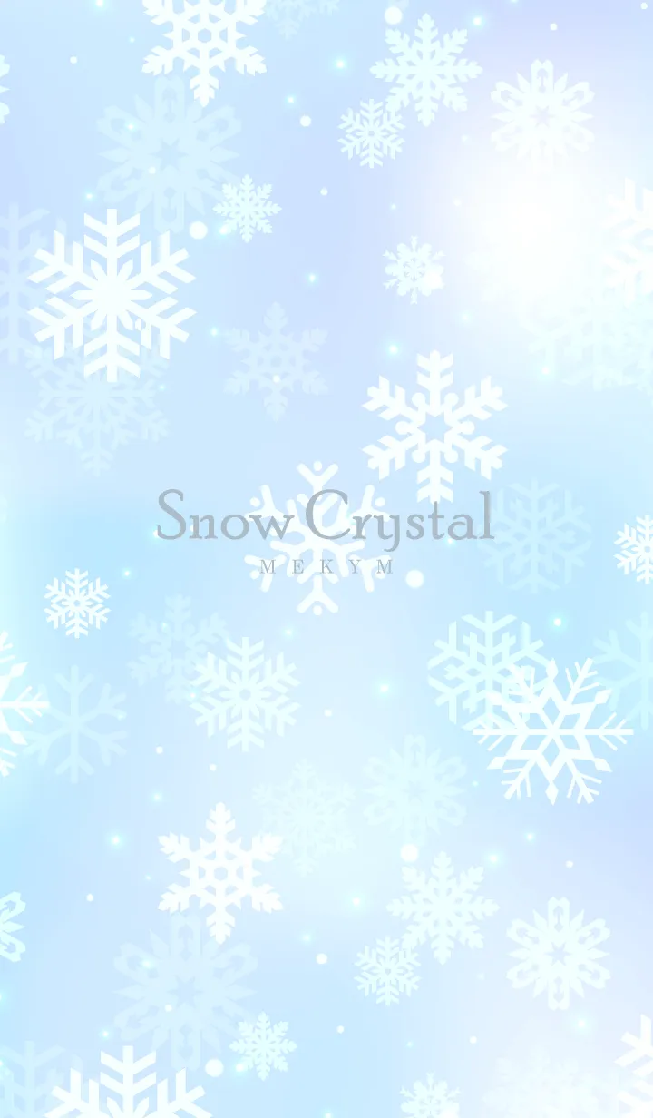 [LINE着せ替え] Snow Crystal-Blue 15の画像1