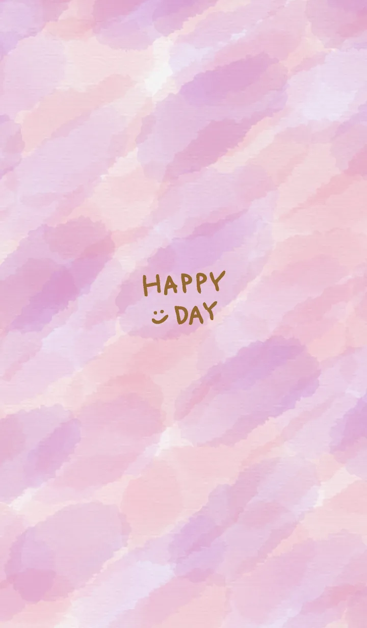 [LINE着せ替え] 水彩滲み ピンク パープル6の画像1