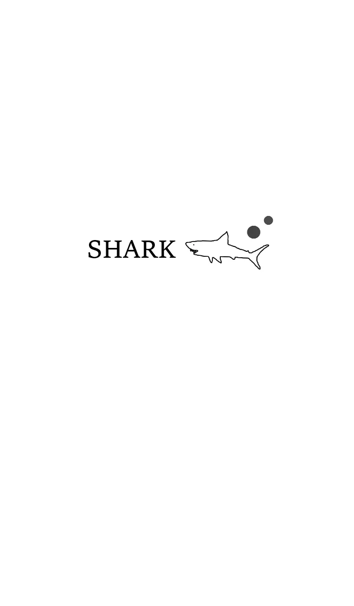 [LINE着せ替え] SHARK -black white-の画像1