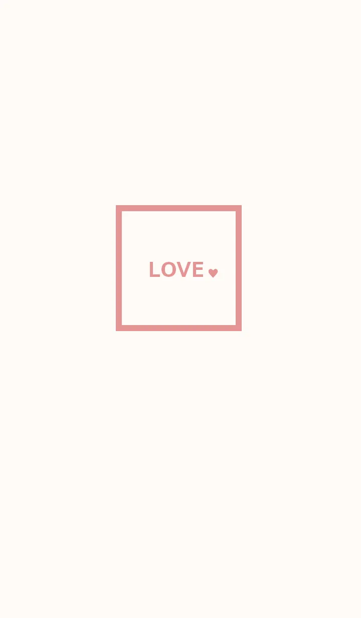 [LINE着せ替え] SIMPLE_LOVE #peach pinkの画像1