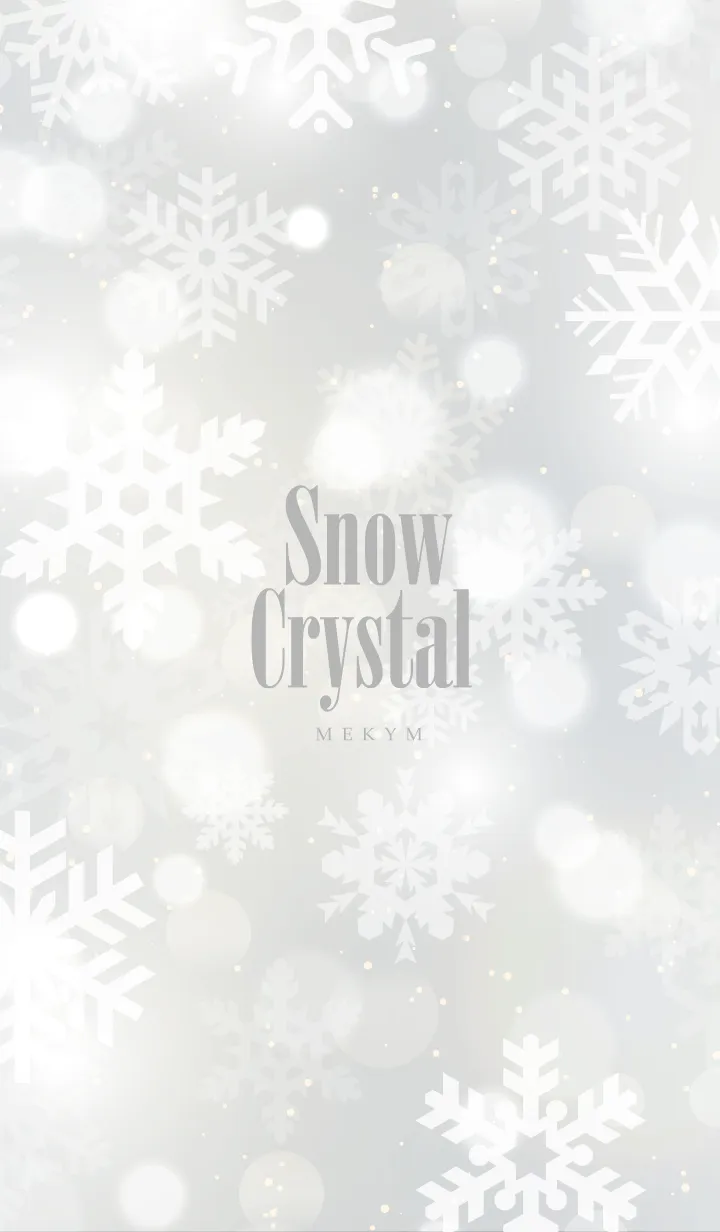[LINE着せ替え] Snow Crystal-White 3の画像1