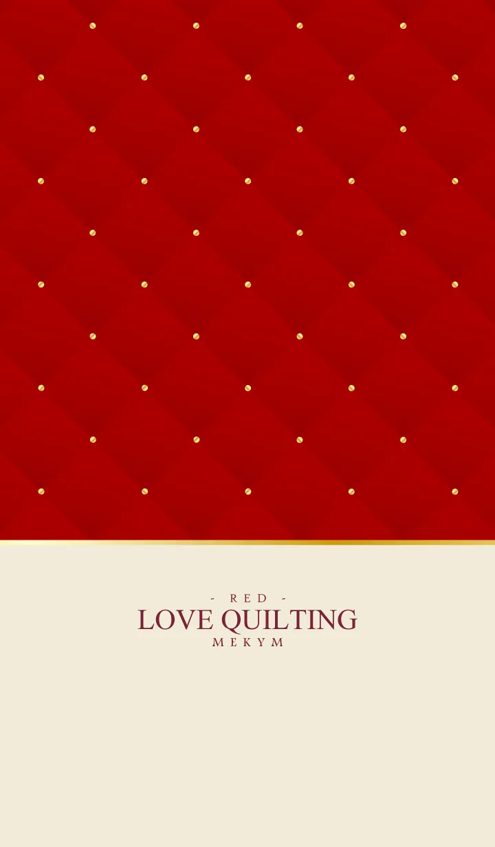 [LINE着せ替え] LOVE QUILTING RED 8の画像1