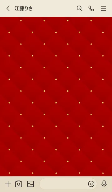 [LINE着せ替え] LOVE QUILTING RED 8の画像3