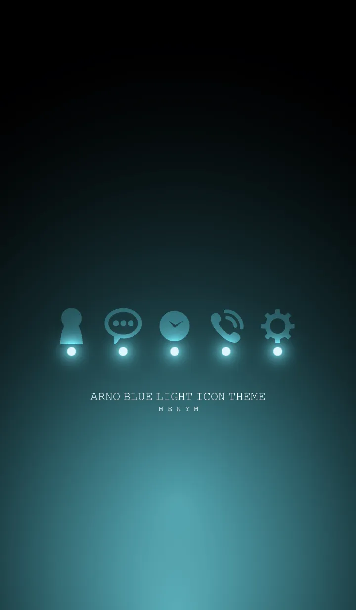 [LINE着せ替え] ARNO BLUE LIGHT ICON THEMEの画像1