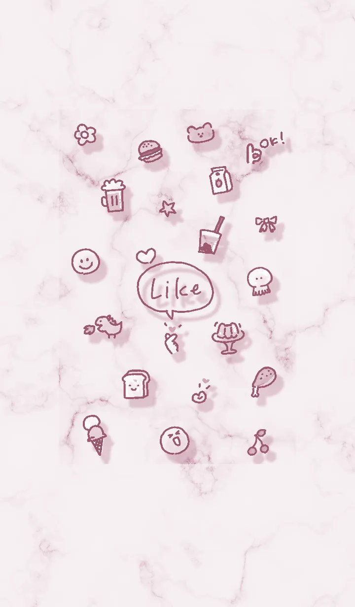 [LINE着せ替え] お洒落なアイコン2♬バイオレット04_1の画像1