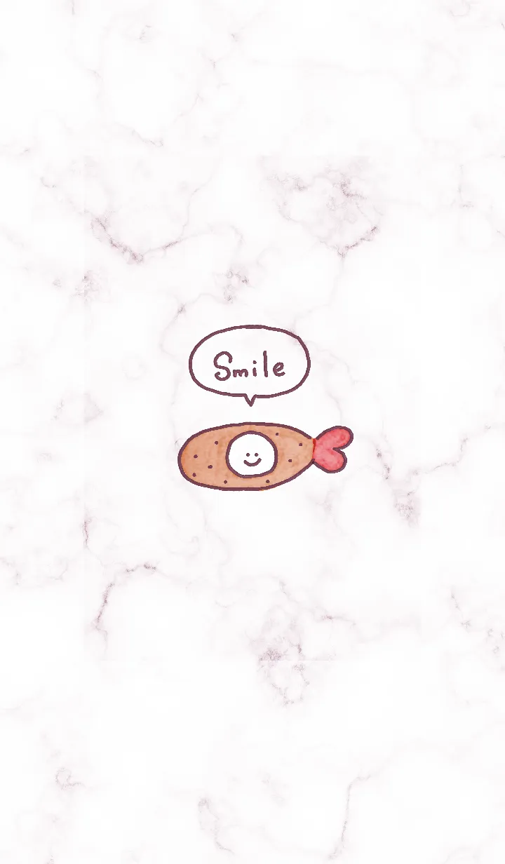 [LINE着せ替え] スマイルと海老フライ♬バイオレット04_1の画像1