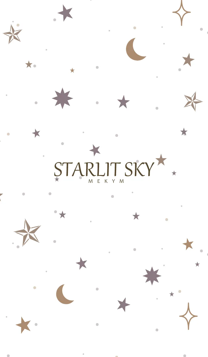 [LINE着せ替え] STARLIT SKY-WHITE 9の画像1