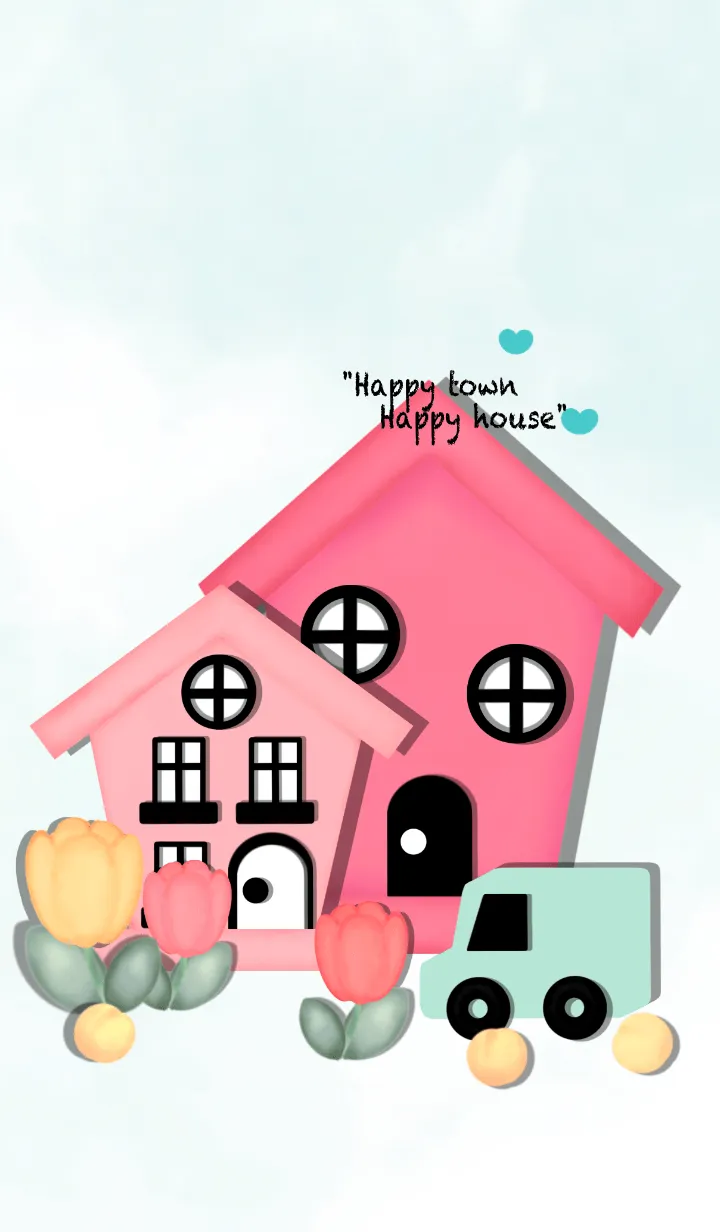 [LINE着せ替え] Sweet town sweet house 2の画像1