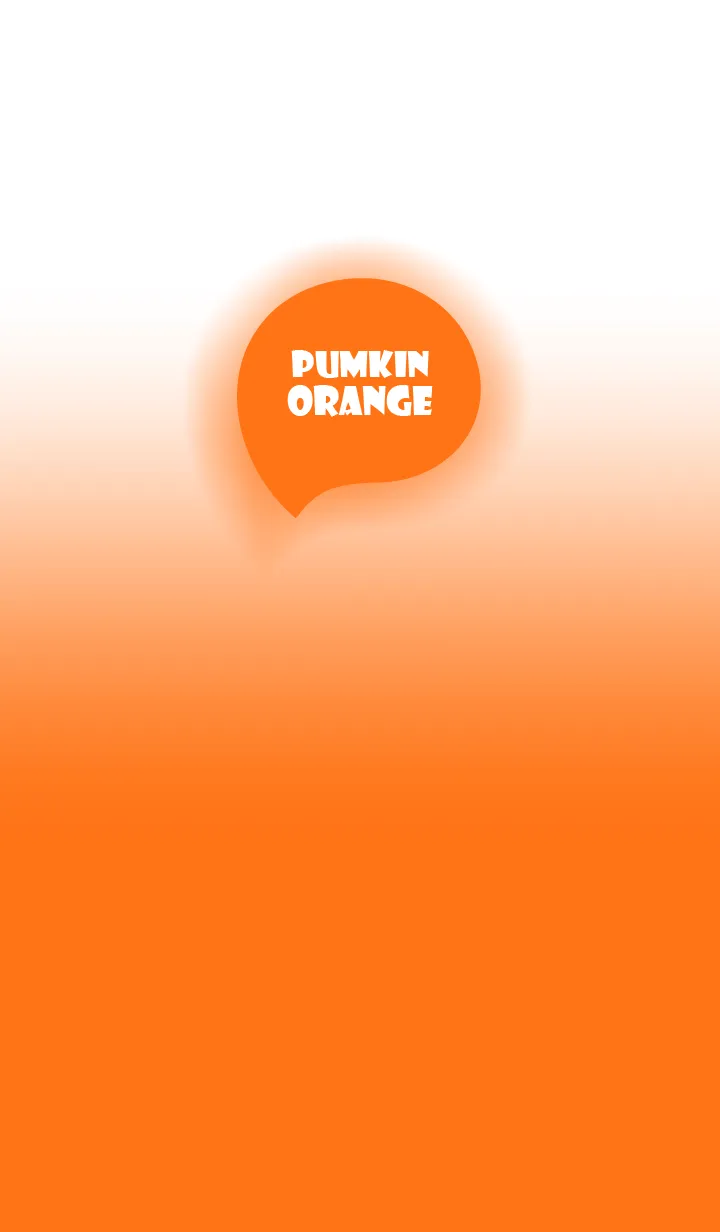 [LINE着せ替え] Pumpkin Orange & White Theme V1 (JP)の画像1