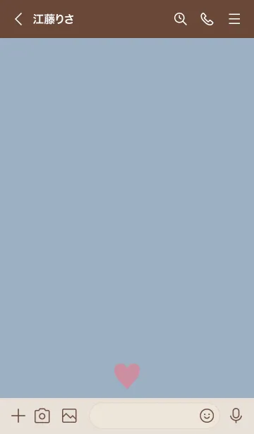 [LINE着せ替え] Simple Heart-Blue.MEKYM 22の画像3