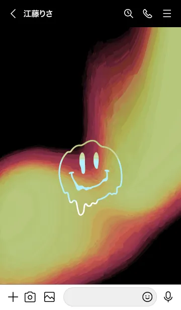 [LINE着せ替え] サイケデリック スマイル 210の画像3