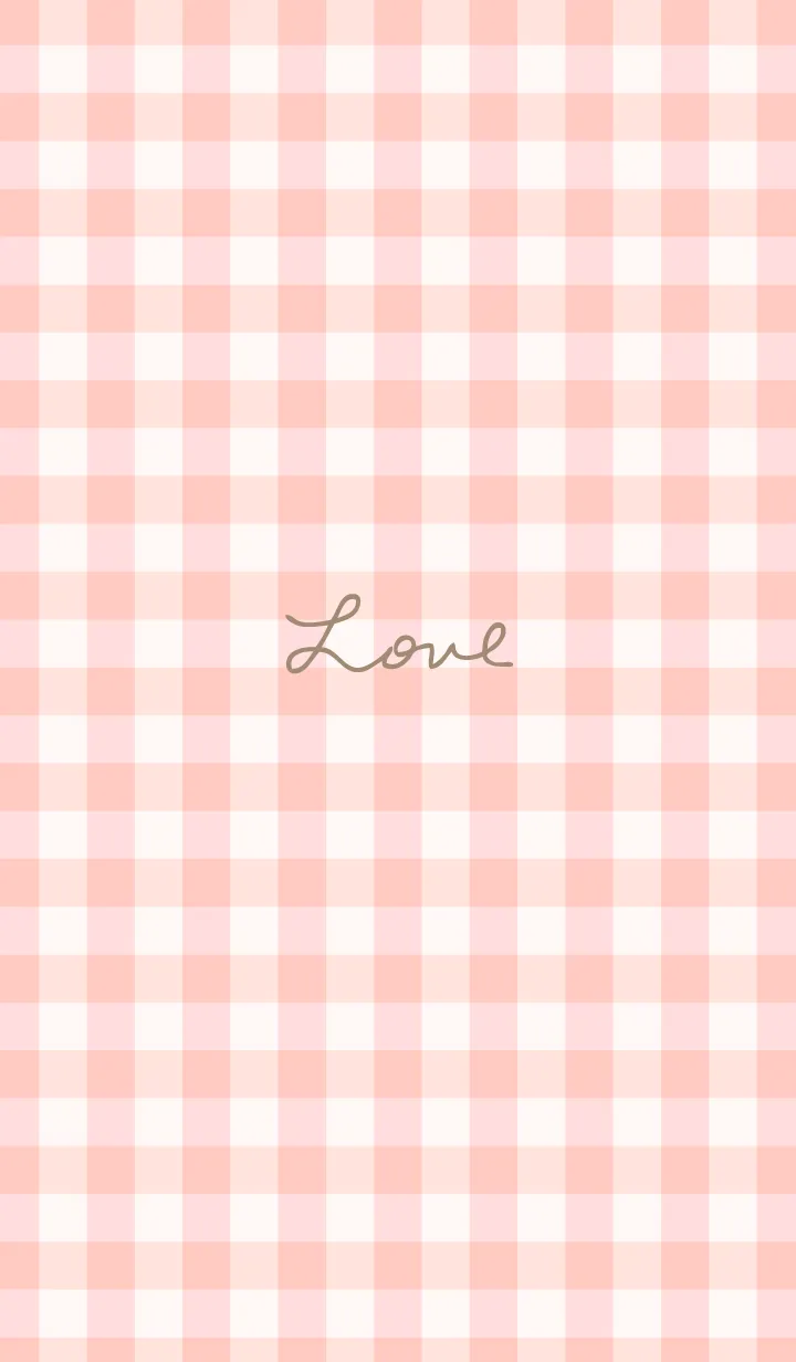 [LINE着せ替え] ギンガムチェック ピンク2の画像1