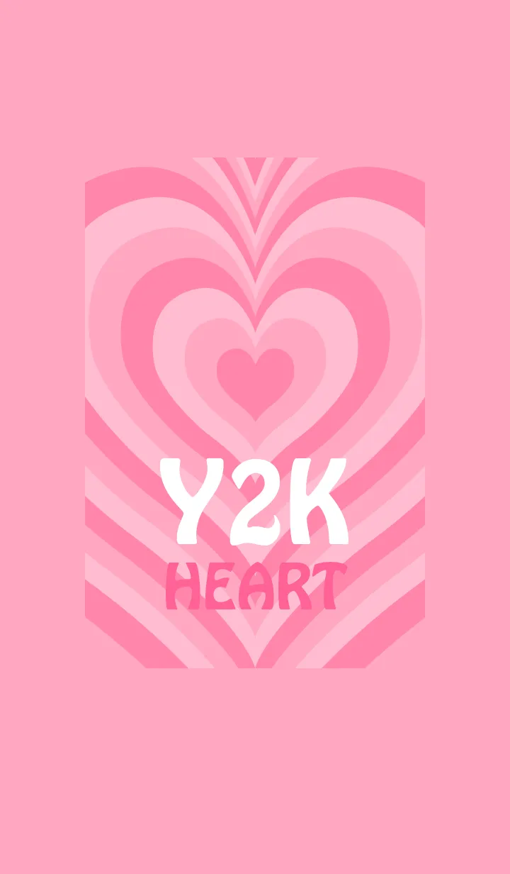 [LINE着せ替え] Y2K HEART コーラルピンクの画像1