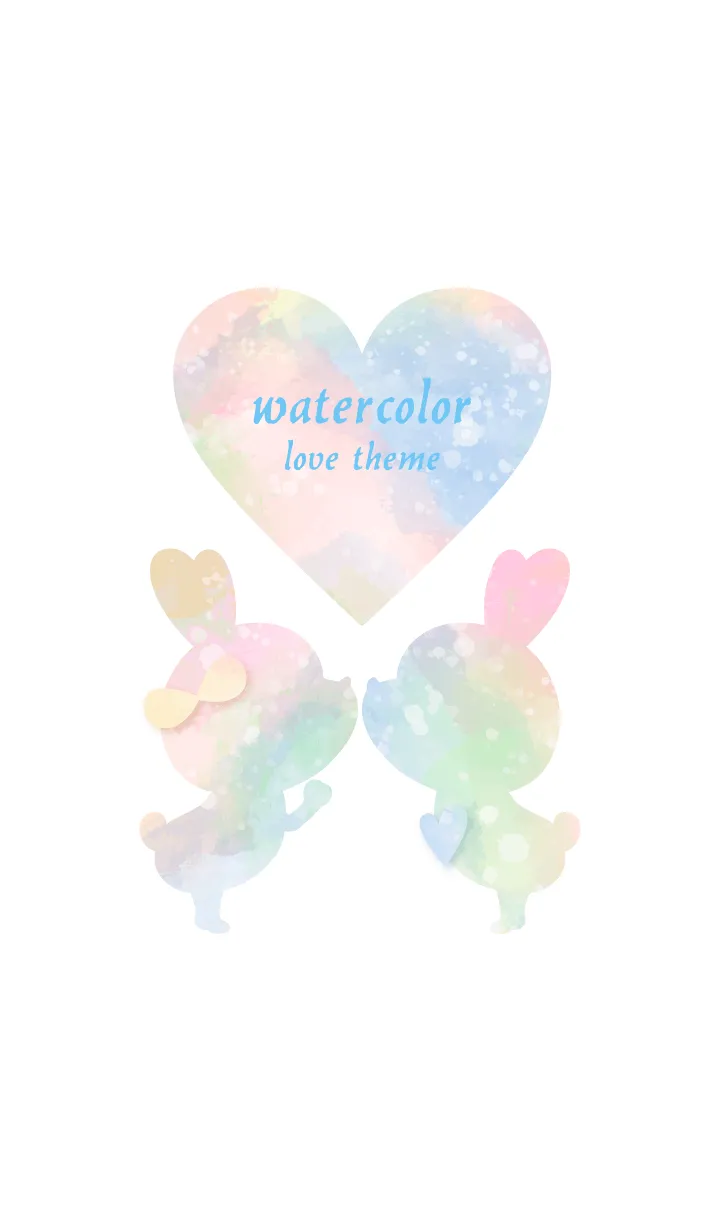 [LINE着せ替え] watercolor Love Theme 29の画像1