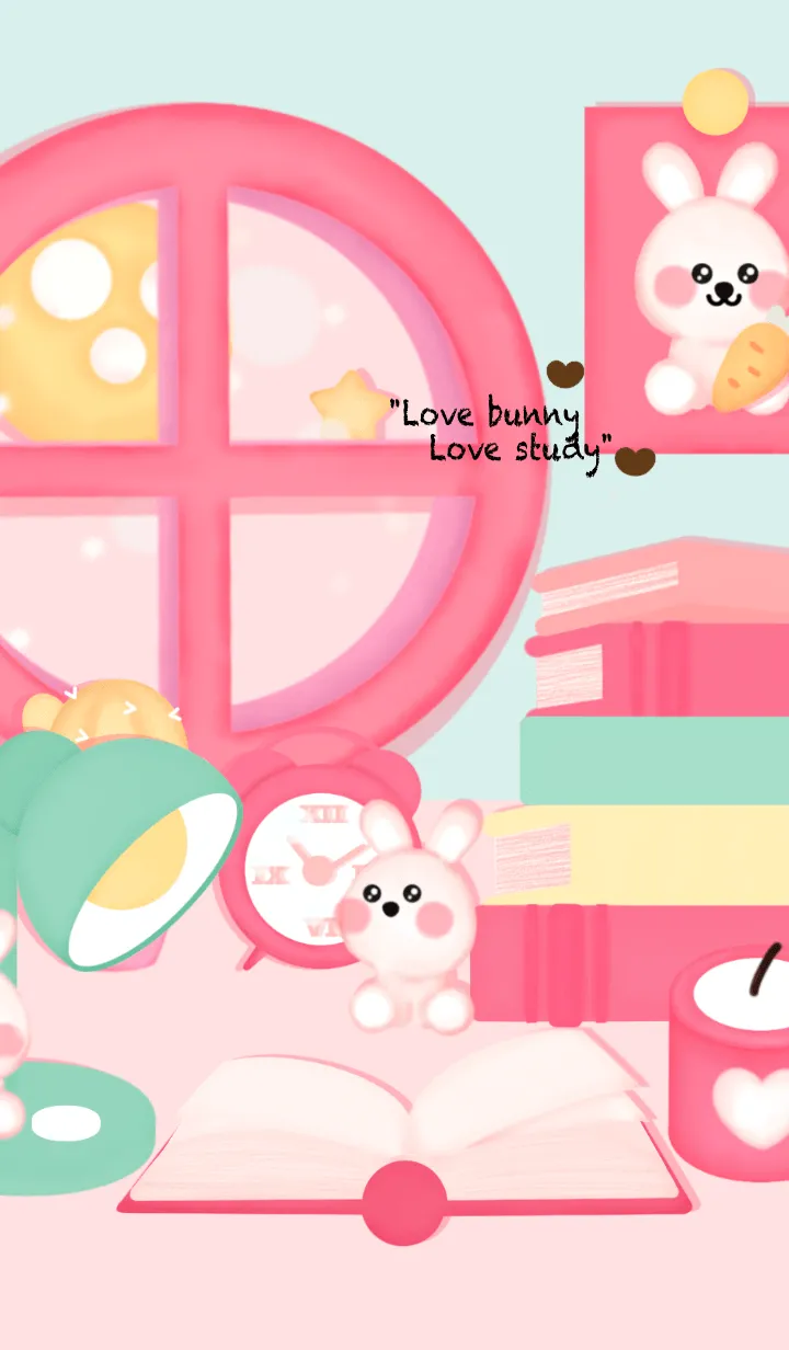 [LINE着せ替え] Study with bunnyの画像1