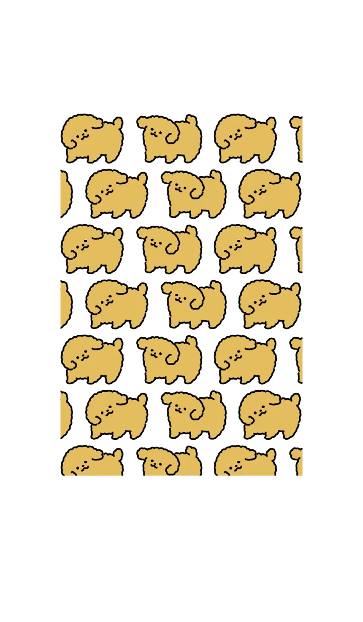 [LINE着せ替え] もこもこプードルの着せかえの画像1