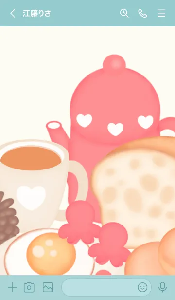 [LINE着せ替え] Sweet breakfast timeの画像3