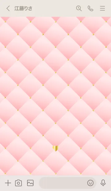 [LINE着せ替え] HEART QUILTING-PINK 5の画像3