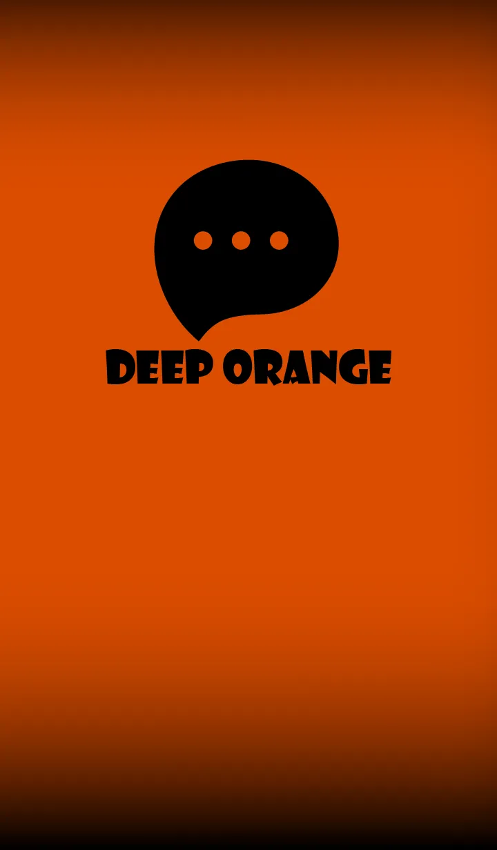 [LINE着せ替え] Deep Orange And Black V.2 (JP)の画像1