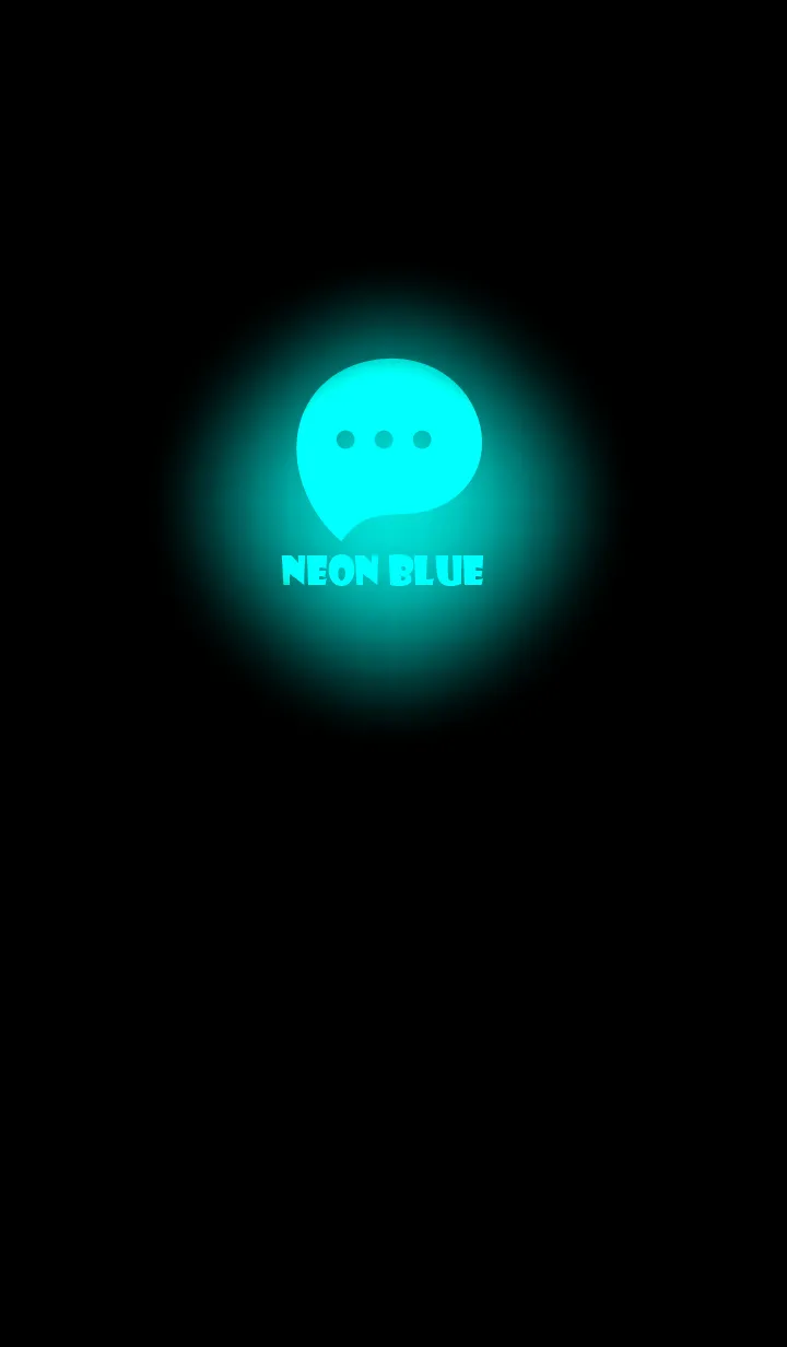 [LINE着せ替え] Neon Blue Light Theme V2 (JP)の画像1