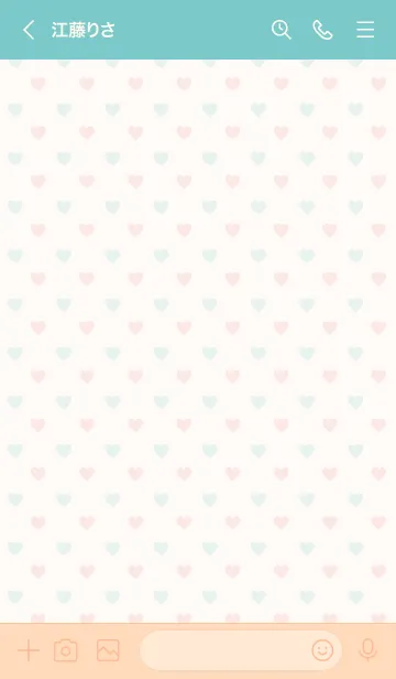 [LINE着せ替え] シンプルハート*ブルーの画像3