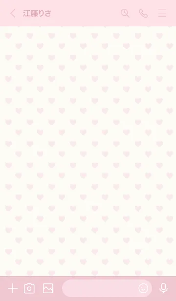 [LINE着せ替え] シンプルハート*ピンクの画像3