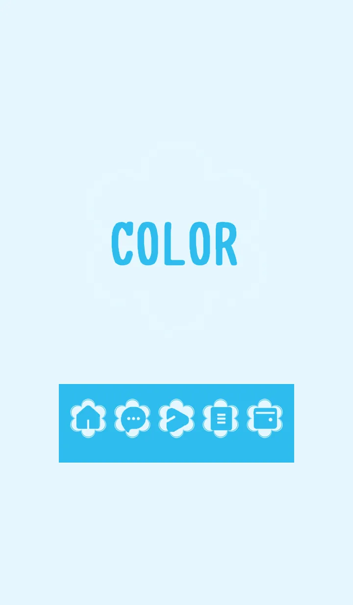 [LINE着せ替え] blue color C09の画像1