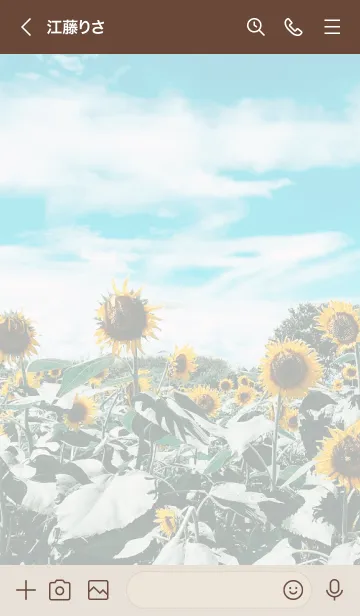 [LINE着せ替え] sunflower_01の画像3