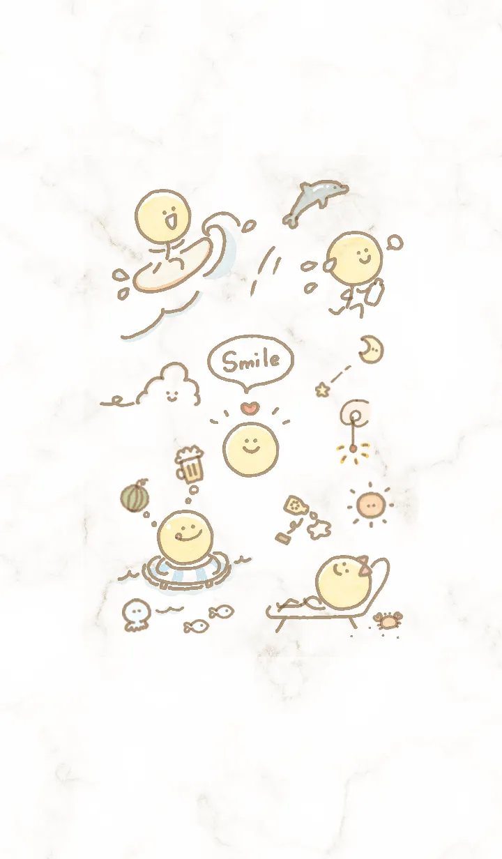 [LINE着せ替え] スマイルのアイコン7♬ブラウン14_1の画像1