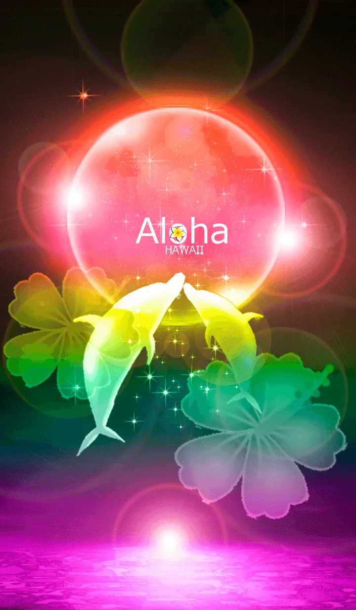 [LINE着せ替え] 幸運を呼び込む*ハワイ＊ALOHA+280の画像1