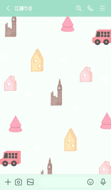 [LINE着せ替え] Pastel London 6の画像3