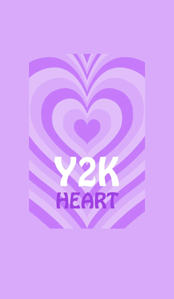 [LINE着せ替え] Y2K HEART / PURPLE Jの画像1